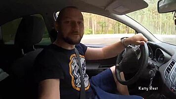 forest pickup turns three redhead lesbians into public masturbators