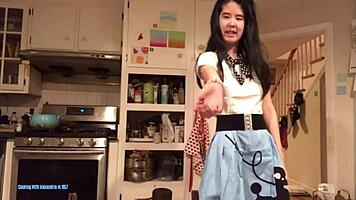 chinese teen alexandria's sexy solo gaping teases endless promos