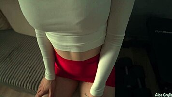 Extreme squirt from cute brunette teen soaks room in orgasmic bliss!