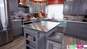 horny petite exhibitionist flashes tits and fucks hard in front of stud