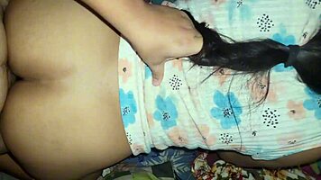 i devour this big ass latina doggystyle and her hairy pussy quietly with guests around