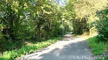 Bold black teen 18+ flashes nudity publicly for ebony thrill