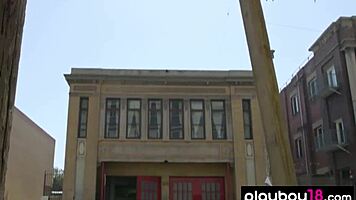 petite american blondie strips lingerie to flaunt big natural tits and pussy