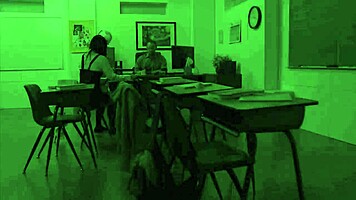 asian coed bent over classroom desk for teacher's deep pussy fuck