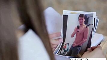 Skinny blonde nerd babe with glasses gets hardcore anal instructions from her hot instructor