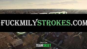 Blonde Stepsibling Rides Dick Doggystyle in Bedroom!