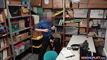 uhh i ripped her clothes and bent that teen asian shoplifter over for a hard doggystyle fuck by the officer