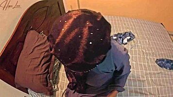 hijab indonesian beauty reveals curvy tight pussy body for passionate big cock creampie fuck