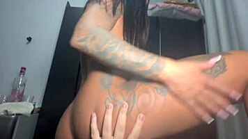 hot brazilian latina lesbian amateurs scissor to wild orgasms