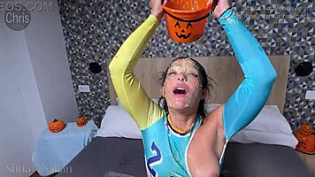 helping nuria millan puke up halloween treats 🤮🍭😵