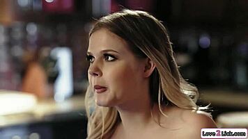 stepmom licks and fingers stepdaughters till they squirt hard