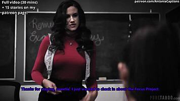 Teacher's eager student cheerleader surrenders pussy to cum-filled missionary bliss