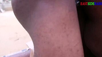 Horny Ebony Milf Delivers Backdoor Doggystyle Creampie Surprise