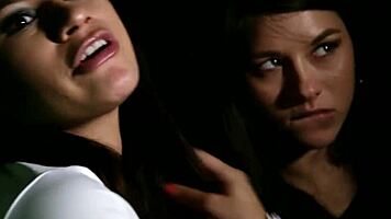 Brunette Boss Claims Submissive Pet with Collar Domination Grip