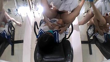 Cute busty college girl's natural tits bounce during hard passionate fuck