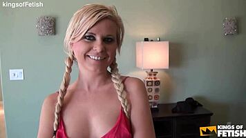 hey blonde teen, ready for this handsome stud to charm your tight holes?