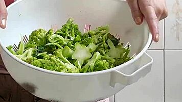 calling neighbor for lunch in shorts splitting my swollen pussy