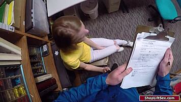 petite russian thief succumbs to officer's intriguing dominance power