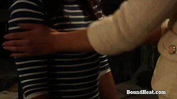 damn these two young lesbians get wild playing in prison cells