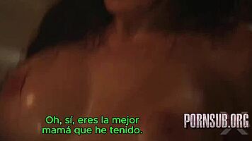 steamy latina milf seduces with big tits creampie in hot taboo heat