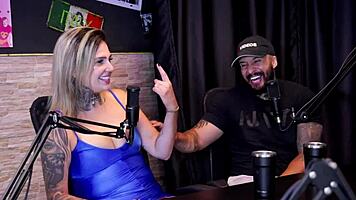 married couple grabs sexy latina for crazy public threesome cuckold fun