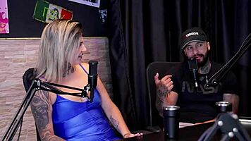 married couple grabs sexy latina for crazy public threesome cuckold fun