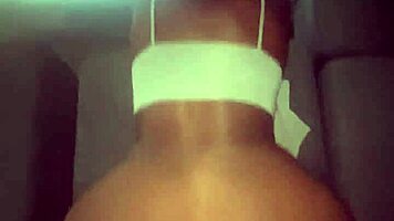 why pound this ebony nympho pussy on the couch?