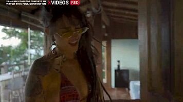 Incredible Public Play Trip With Ripped Clothes Facial Cumshot!