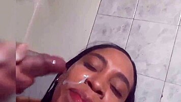 oh man i love watching latina milf deepthroat big cock and swallow sloppy cumshots