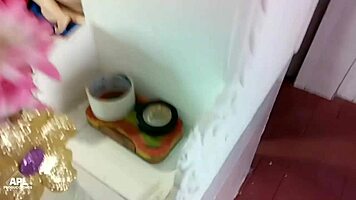 damn while stepmom's nearby i stroke my huge cock dreaming of her fat ass creampie