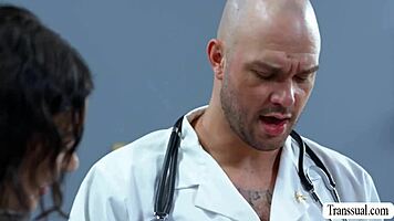 Doctor POUNDS Slutty Shemale Andylynn Payne's Ass Bareback