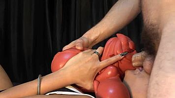 I suck his balls as he fucks that tight 18+ throat