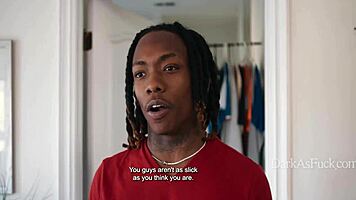 i blackmailed these hot lesbians into sucking my monster cock together!