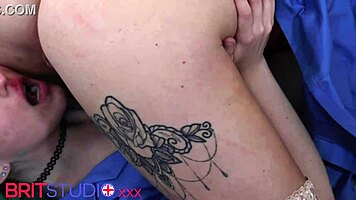 Two sexy lesbian nurses scissor pussy and lick in uniform frenzy
