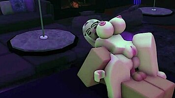 destroying young blonde italian slut's tight ass cum facial blast