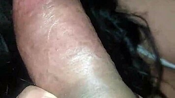 She pays high rent with sloppy deepthroat throat fuck action