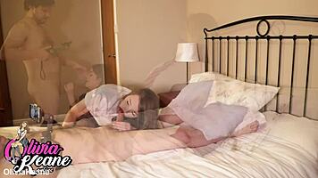 British uniform girl teases orally then takes full thrust