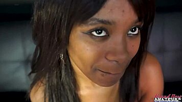 evelyn rims throbbing cock then takes pussy pounding