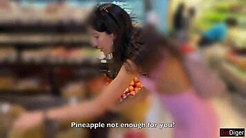 cumwalk after public supermarket facial blowjob 😍💦