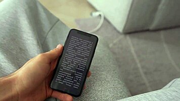 Brunette fucked doggystyle refusing to remove sneakers