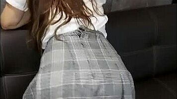 Ow professor, fuck my tight pussy!