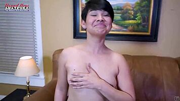 skinny brunette jae scott deepthroats cock then takes deep pussy pounding