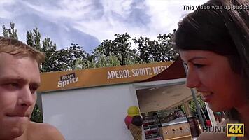 Hunt4k Hunter MEETS Beach Girl for WILD ANAL SEX!