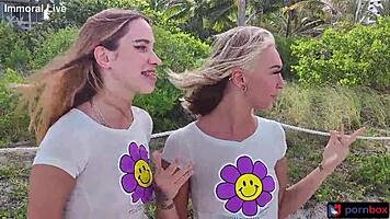 Chloe Temple Khloe Kapri Share Double Vaginal Creampies