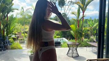 Colombian abby love rides monster cock cowgirl to wet missionary