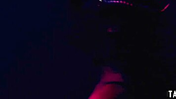 milf tricks shy teen into public strapon double penetration orgy