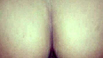 this thick juicy ass latina bounces wildly on my huge throbbing cock!