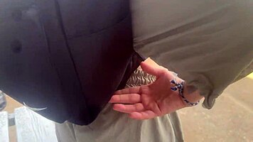 bus stop girl gets pussy eaten out