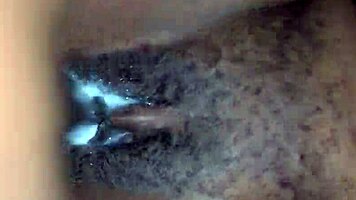 young ebony babe screams as boss pounds her tight pussy like a real pornstar