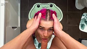 Cute babe stuck in washing machine takes pov doggystyle rescue fuck